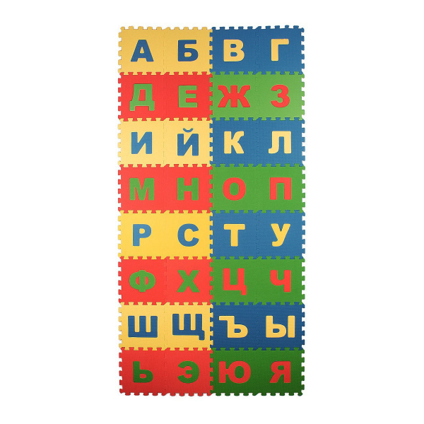 ал Мягкий пол развивающий "Алфавит Русский" 25*25 см — изображение 1