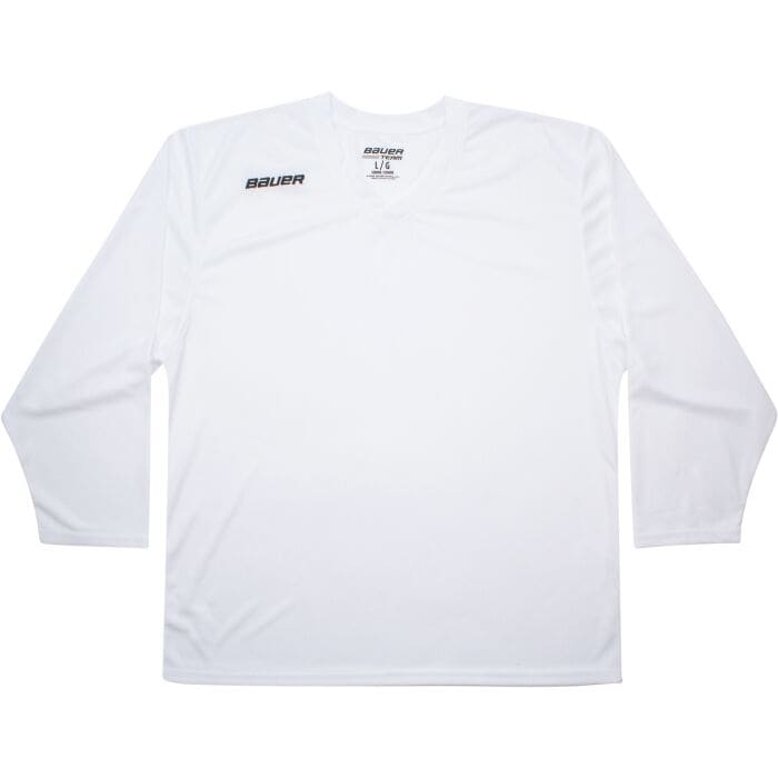 bauer-bauer-flex-practice-jersey-sr-whi_0 (1) Рубашка хоккейная Bauer YTH — изображение 1