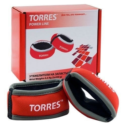 утяж (1) Утяжелители на запястье TORRES (2 шт.) — изображение 1